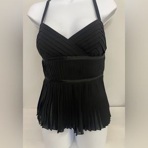 NWT Niteline Black Pleated Top Size 4